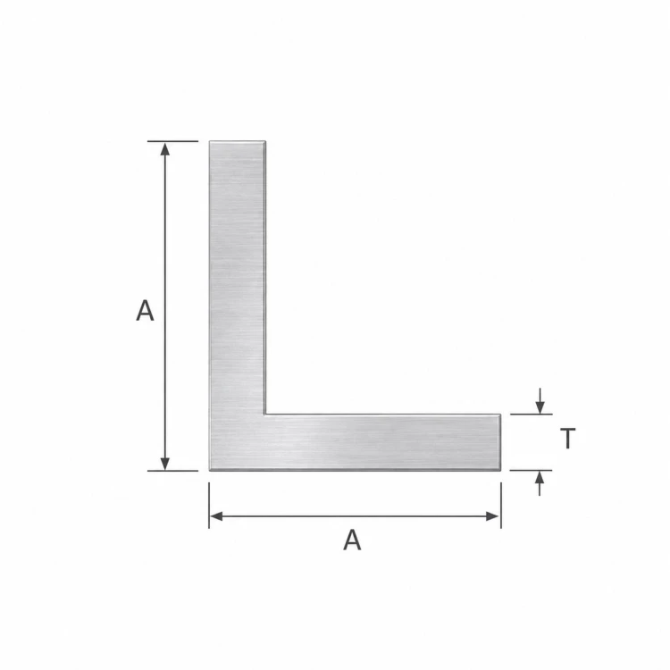 Cornière aluminium équilatérale 10×10×2 mm – profil L, longueur 2000 mm 001-719 (2)