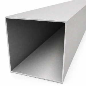 Tube aluminium carré 100×100×2 mm – profil creux fermé L=2000 mm