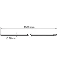 Terre enfichable à cône Morse fi 16 x 1500 mm – acier galvanisé à chaud 001-774 (2)