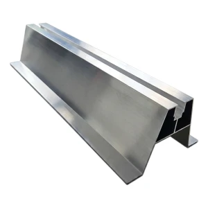 Pont trapézoïdal aluminium PV avec EPDM H70 L330 pour bac acier trapézoïdal