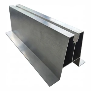 Cavalier trapézoïdal aluminium H100 L330 avec joint EPDM 2 mm pour montage PV