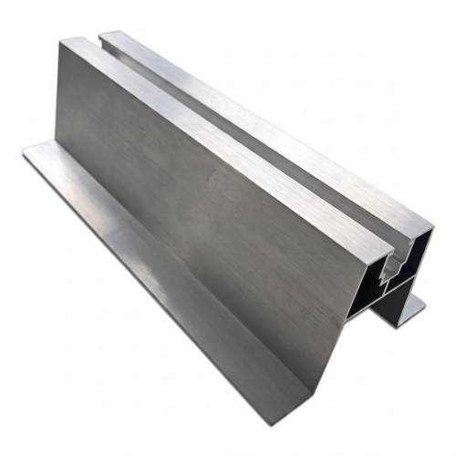 Cavalier trapézoïdal incliné avec joint EPDM H63 L330 – adaptateur de toiture aluminium PV 001-776 (1)