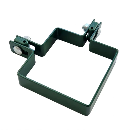 Collier d'angle pour panneaux de clôture 100x100 mm vert 000-775 (1)