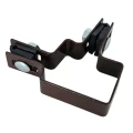 Collier pour panneaux de clôture d'angle 60x40 bronze GPV-700-10 (1)