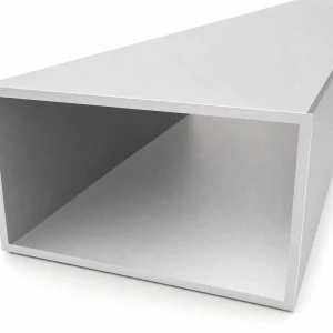 Tube aluminium rectangulaire 80×140×4 mm – profil fermé L=2000 mm EN AW-6060