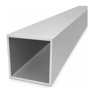 Tube aluminium carré 90×90×4 mm – profil creux EN AW-6060, L=2000 mm
