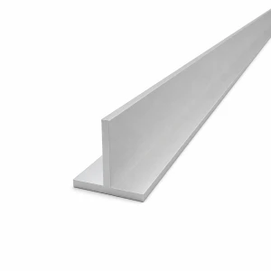 Profilé aluminium en T 40×40×4 mm EN AW-6060, longueur 2000 mm