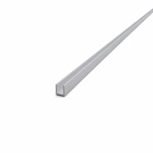 Cornière aluminium EN AW-6060 profil C/U 8×8×1 mm, longueur 2000 mm