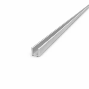 Cornière aluminium EN AW-6060 profil C/U 12×12×2 mm, longueur 2000 mm