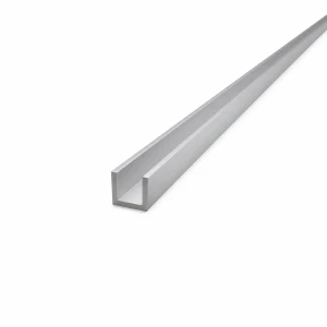 Cornière aluminium 15×15×2 mm – profilé C/U, longueur 2000 mm