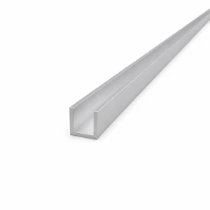 Cornière aluminium 18×18×2 mm – profilé C/U EN AW-6060 longueur 2000 mm