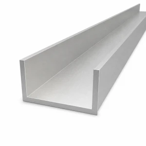 Profilé en U aluminium 80×40×5 mm – profil C/U EN AW-6060, longueur 2000 mm