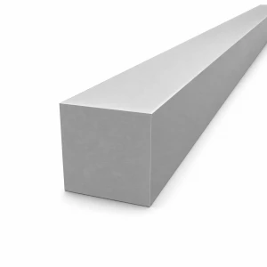 Barre aluminium carrée pleine 50×50 mm duralumin 2017A T4, L=2000 mm