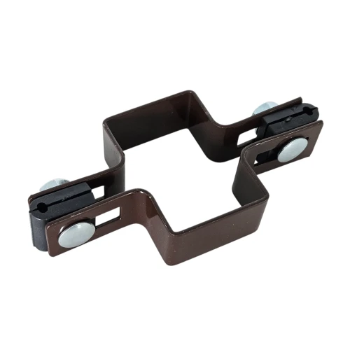 Collier intermédiaire pour panneaux de clôture 60x40 bronze GPV-700-05 (1)