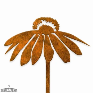 Zawieszalnia – décoration de jardin Échinacée XXL en acier corten 91 cm