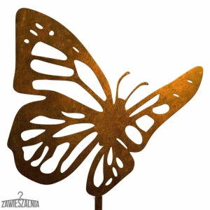 Décoration de jardin Papillon Rouillé en acier corten XL 19×99 cm – pic décoratif