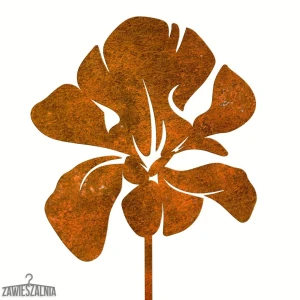 Zawieszalnia – décoration de jardin Iris Rouillé en acier corten XL 17×96 cm