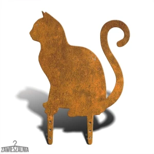 Zawieszalnia – épouvantail de jardin Chat Assis L 38 cm, acier 2 mm