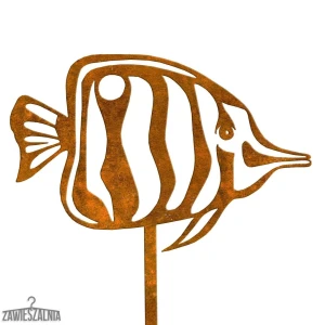 Biżuteria Ogrodowa – décoration de jardin Poisson Ambroży XL en acier corten 22×94 cm