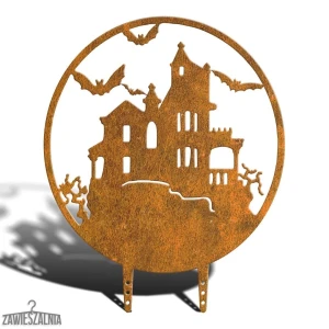 Décoration de jardin Château Ténébreux XL 59×72 cm, acier corten