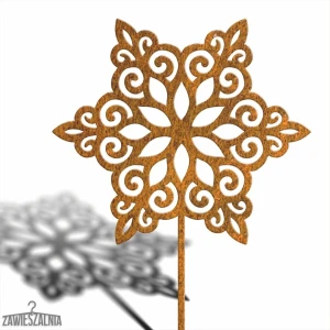 Biżuteria Ogrodowa – décoration de jardin Flocon de Neige XXL 93 cm acier corten