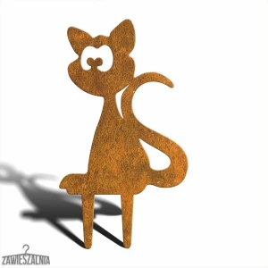 Pupil Ogrodowy – décoration de jardin Chat Maurycy M en acier Corten 39 cm