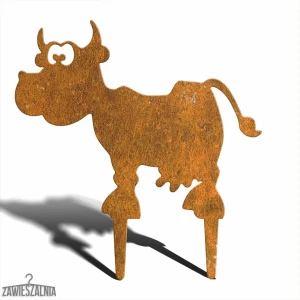 Zawieszalnia – décoration de jardin en acier corten Vache Zosia M 39 cm