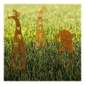 Décoration de jardin Lutin Joyeux L 21×41 cm – acier corten avec patine naturelle 1008-1465-2 (2)