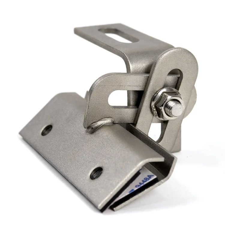 Support trapézoïdal en tôle réglable 10cm acier inoxydable 1.4016 PV-08-32