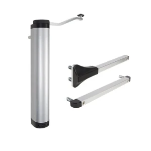 Locinox – ferme-porte hydraulique vertical pour portillons 90° et 180° argent