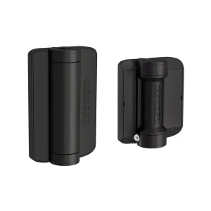 Locinox – ferme-portillon hydraulique avec charnière 180° pour portillons, noir