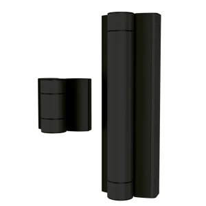 Locinox Magnus – ferme-porte hydraulique avec charnière 180° pour portails jusqu'à 200 kg, noir