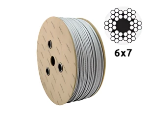 Câble en acier galvanisé Ø3,0 mm 6×7 avec âme fibre – vente au mètre