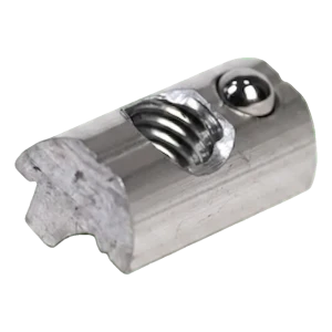 Insert coulissant M8 à bille de blocage pour profilé PV – aluminium 6060