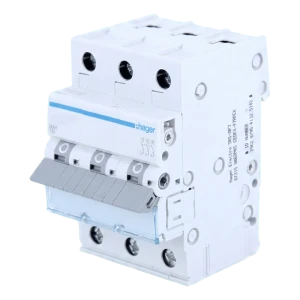 Hager MBN306E – disjoncteur de protection B 6A 3P 6kA