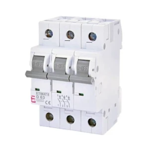 ETI ETIMAT 6 – disjoncteur magnétothermique C 20A 3P 6kA pour installations PV et bâtiments