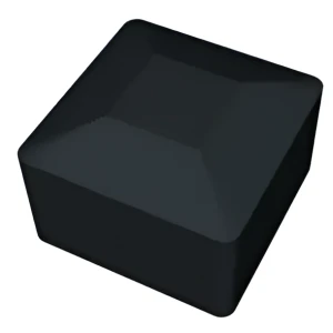 Embout noir pour profilé de montage PV 40×40 mm – LLDPE type 1