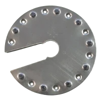Rondelle de mise à la terre PV ronde avec encoche Ø44 mm – acier inoxydable A2