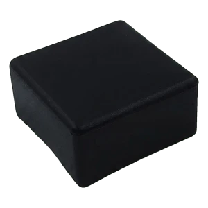 Embout plat noir pour profilé de montage PV 40×40 mm – type 3 LLDPE