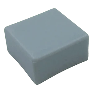 Embout plat gris en LLDPE pour profilés de montage PV 40×40 mm – type 3