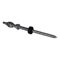 Vis à double filetage M10×200 A2 pour adaptateurs et triangles PV avec joint EPDM