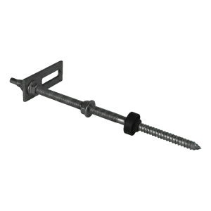 Vis à double filetage M10x250 avec adaptateur de montage 80x30 mm pour structures PV