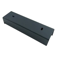 Cornière de raccordement pour muret de clôture 200×55 mm – acier galvanisé, anthracite