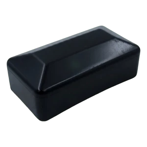 Embout UFR noir pour profilés de montage PV 80×40 mm – polyéthylène LLDPE