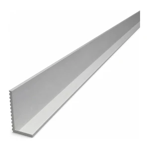 Cornière en aluminium à ailes inégales striée 40×20×2,6 mm – profil L, longueur 2000 mm