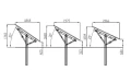 Kit solaire T1V Light structure au sol pour 6 panneaux PV GPV-T1V-L6 (2)