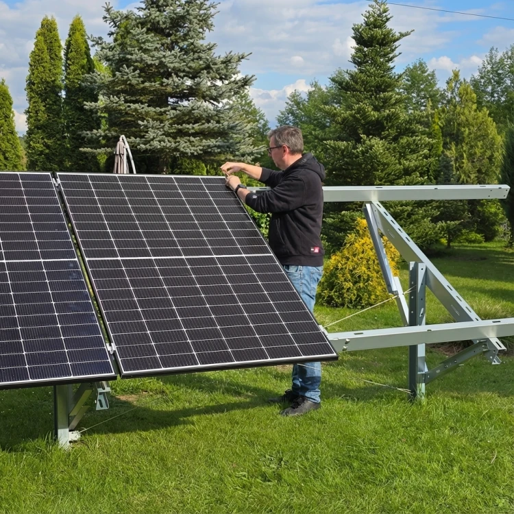 Kit solaire T1V Light structure au sol pour 6 panneaux PV GPV-T1V-L6 (5)