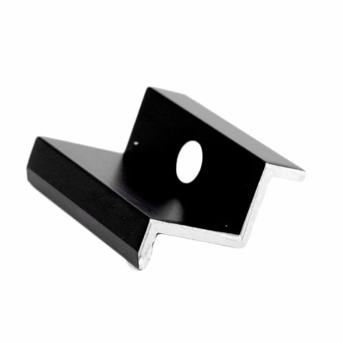 Pince latérale H30 noire anodisée – pince d'extrémité PV L50 PV-03-02 (1)