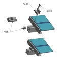Pince latérale H30 noire anodisée – pince d'extrémité PV L50 PV-03-02 (4)