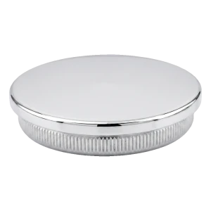 Embout plat a enfoncer pour tube de balustrade Ø42,4 mm AISI 304 poli brillant